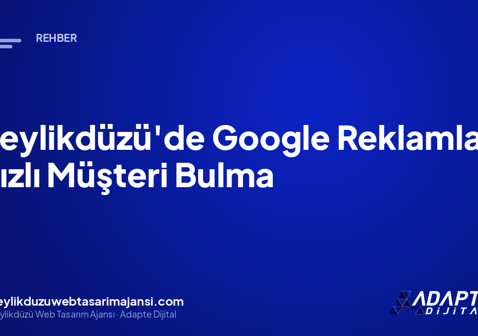 Beylikdüzü’de Google Reklamla Hızlı Müşteri Bulma