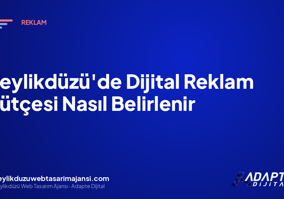 Beylikdüzü’de Dijital Reklam Bütçesi Nasıl Belirlenir