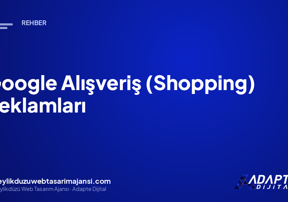Google Alışveriş (Shopping) Reklamları
