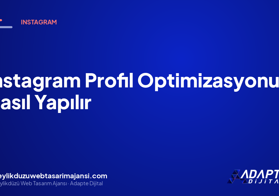 Instagram Profil Optimizasyonu Nasıl Yapılır
