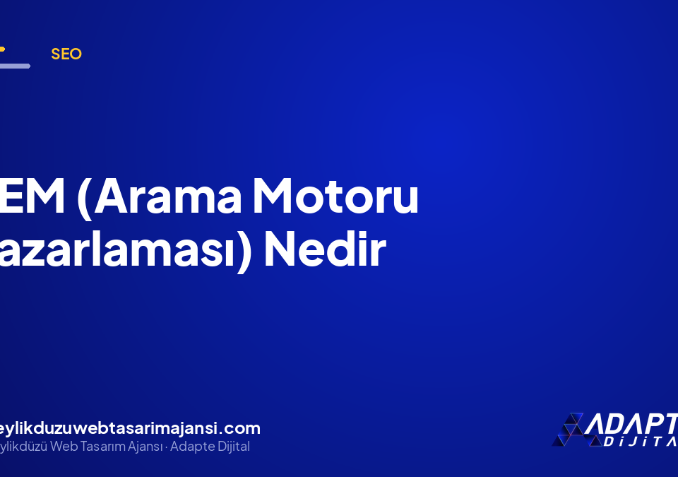 SEM (Arama Motoru Pazarlaması) Nedir