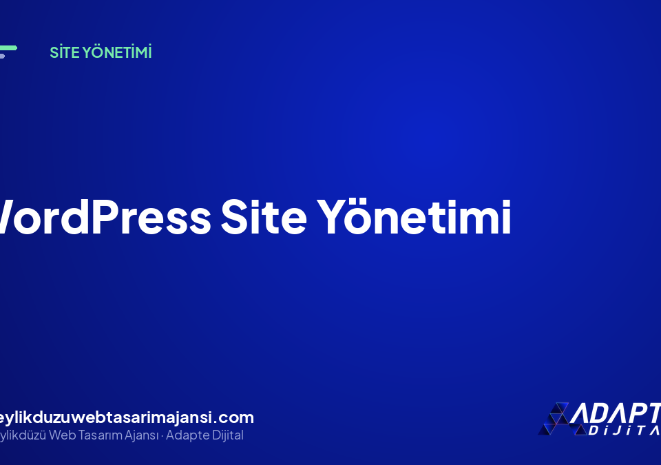 WordPress Site Yönetimi